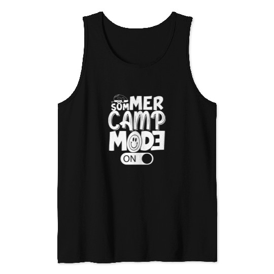 Summer Camp Mode Adventure Awaits Camping Hiking Product Tank Tops