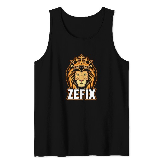 Lion Pet Zefix Lion Oktoberfest Royal Bavaria at the folk festival Tank Tops