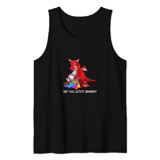 Dragon Pet How The Last Dragon Eats Unicorns 3 Tank Tops