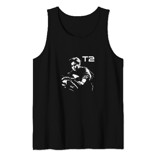 Terminator 2 Judgement Day John Connor Bike Tank Tops