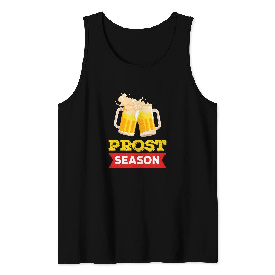 Beer Fun Prost Drinking Beer Drinker Party Bar Crawl Pub Drinking 1 Tank Tops