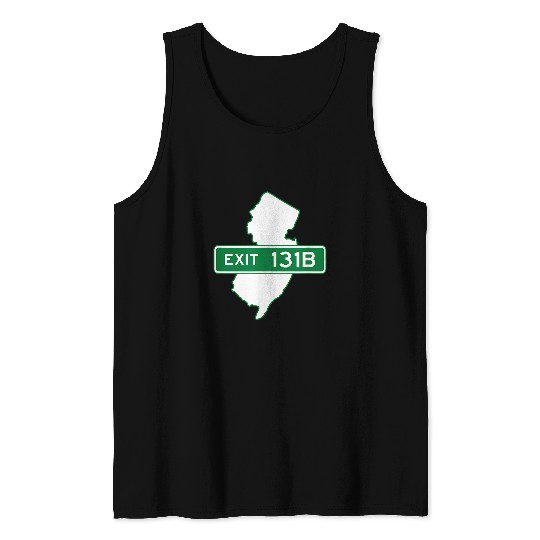 New Jersey NJ GSP Garden State Parkway Exit Sign 131B Tank Tops