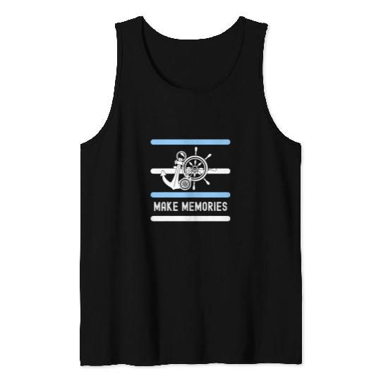 Love Fishing Marine Navigation Make Memories Marine Life Tank Tops