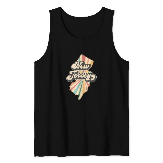 NJ New Jersey Garden State Pride East Coast Proud Jersean 5 Tank Tops
