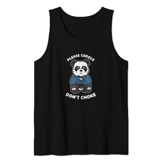 Panda Pet Brazilian Jiu Jitsu and Panda Bear BJJ and Grappling Tank Tops