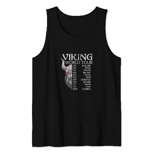 Viking Tour Viking Warriors Scandinavian Viking Warrior Tank Tops