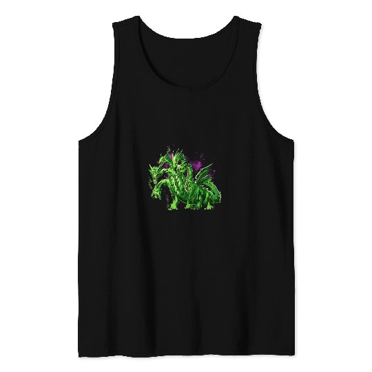 Dragon Pet Hydra Dragon Ancient Greek Mythology Five Headed Dragon Tank Tops