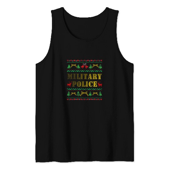 Us armys Military Police Corps Patch MP Insignia Christmas Tank Tops