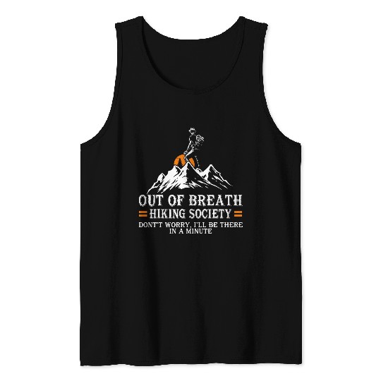 Out of breath hiking society 5 Tank Tops