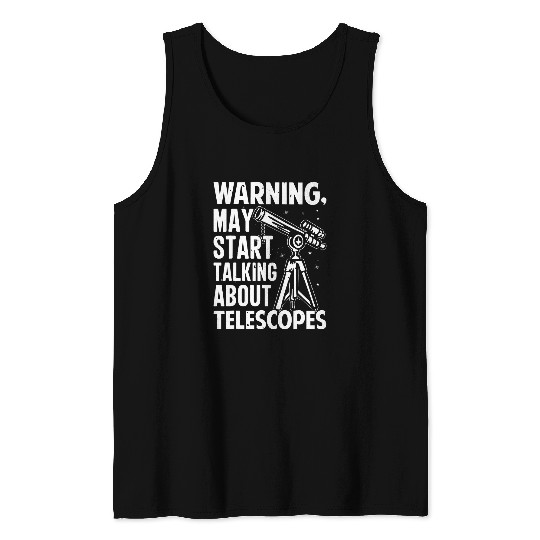 Telescope Night Sky Watch Stars Astronomy Lover 4 Tank Tops
