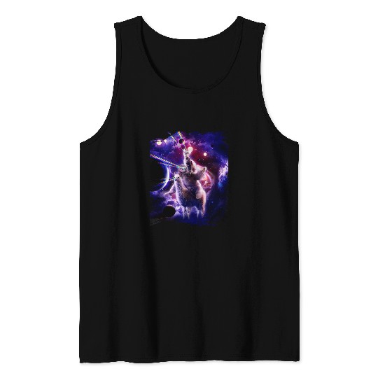Sloth Pet blade rideon space cat laser eyes Tank Tops