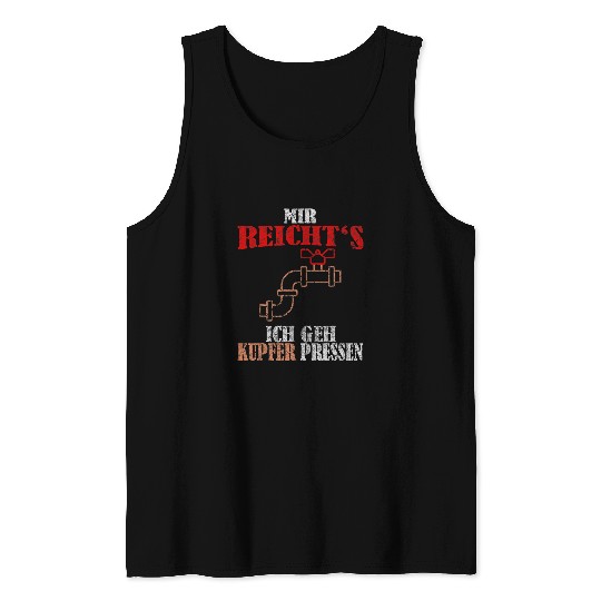 Plumbers Job Installer I Go Copper Press Plumber Tank Tops
