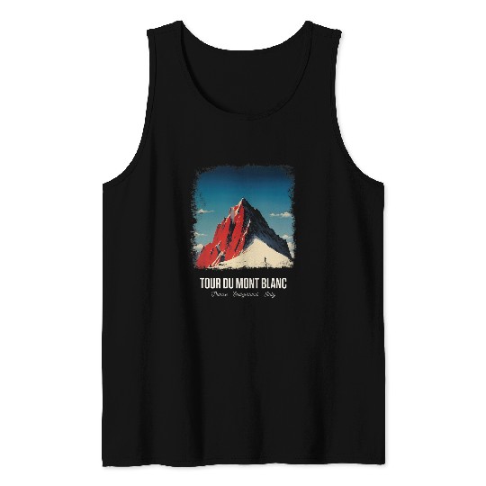 Tour Du Mont Blanc European Hiking Trail Chamonix vintages 6 Tank Tops