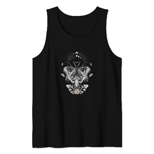 Butterfly Grunge Fairycore Aesthetic Clothes Goth Mushrooms Tank Tops