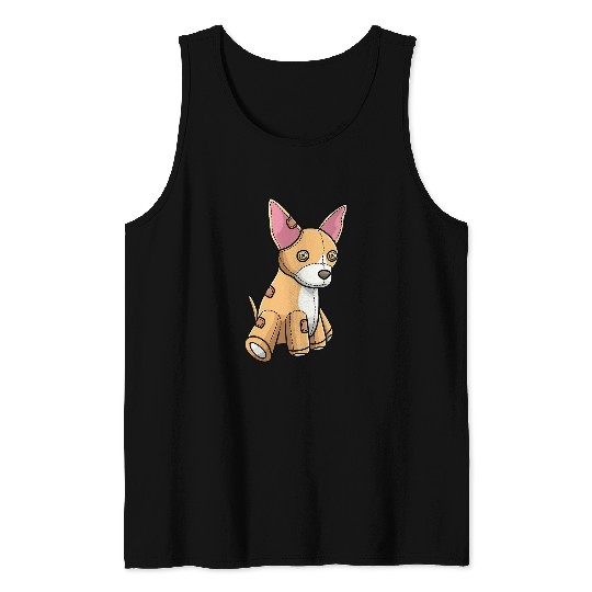 Chiweenie Dog Stuffed Animal Tank Tops
