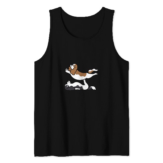 Acroyoga Cavalier King Charles Spaniel Tank Tops
