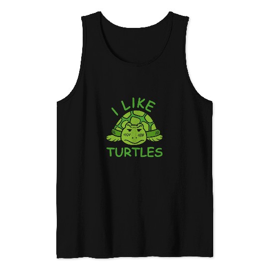 Turtle Pet i like turtles Awesome Turtle Tank Tops