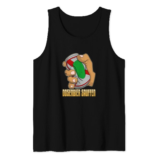 Beer Fun Canned beer alcohol beer beer cans booze drinker 85 Tank Tops