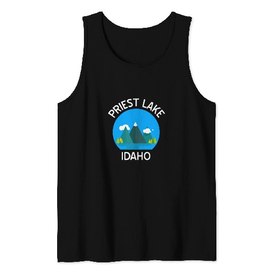 Fishing Fun Priest Lake Idaho Fishing Hiking Camping Boating Tank Tops
