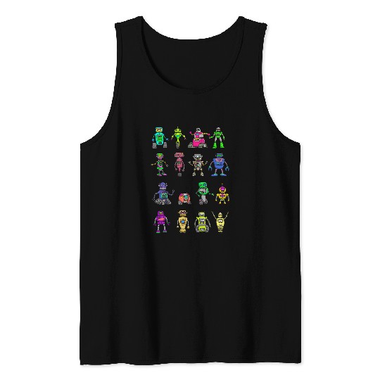 Futuristic Robotics AI Artificial Intelligence Robot Tank Tops