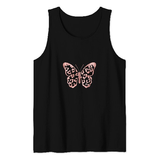 Butterfly Fairy Grunge Fairycore Aesthetic Leopard Print Tank Tops