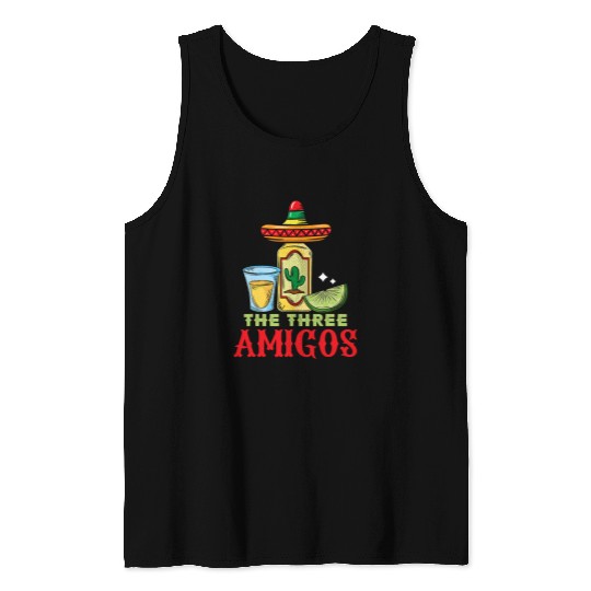 Wines Fun Cinco De Mayo Tequila Fiesta Sombrero Mexican Party Maracas Tank Tops