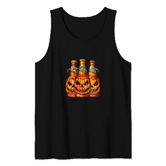 Beer Fun Pumpkin Beer Halloween Spooky Pumpkins Halloween Bar Crawl 2 Tank Tops