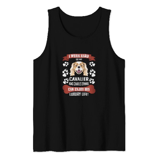 Enjoy luxury life Cavalier King Charles Spaniel Tank Tops