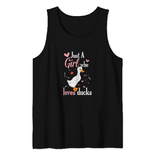 Duck Pet Just a Girl who loves Ducks Harvest Farming Barn Cattle50 Tank Tops