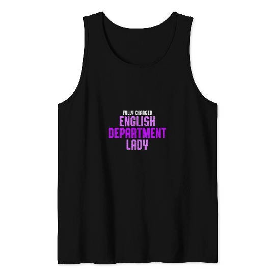 English Department Teacher School Staff 4 Tank Tops