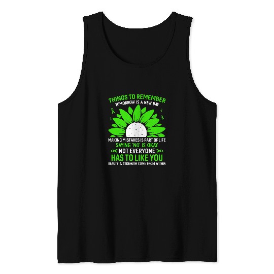 October is National Depression Awareness Month Sunflower Tank Tops