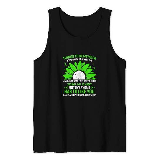 October is National Depression Awareness Month Sunflower Tank Tops