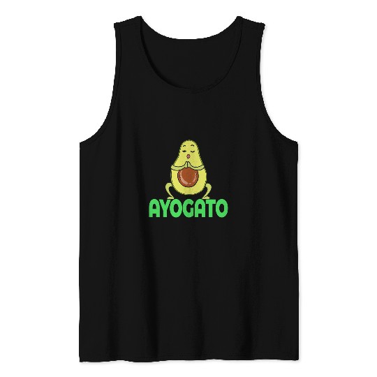Lacrosse Gift Ayogato 2Yoga Avocado Vegetable Meditation Tank Tops