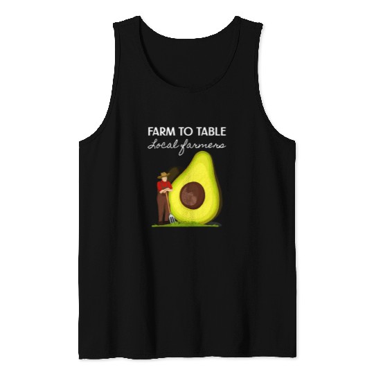 Lacrosse Gift Avocado Grower Grow My Own Vegetable Local Farmer Tank Tops