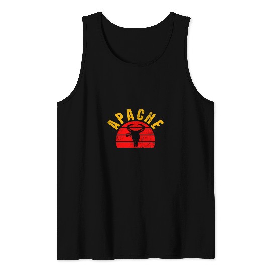 Apache Tribe Proud Native American Tribe Indigenous Unisex Tank Tops