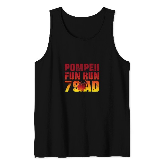Pompeii Fun Run Geography Volcanologist Volcanology Apparel 2 Tank Tops