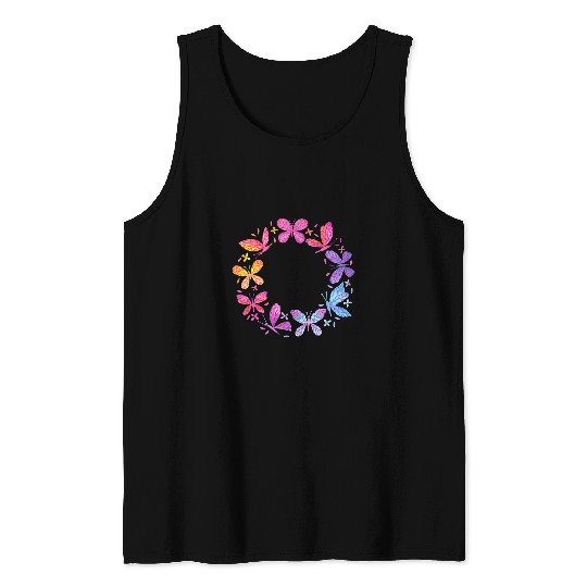 Cute Butterfly Girls Monarch Butterfly Milkweeds Butterflies Tank Tops