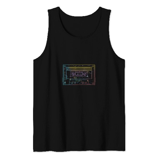 1980s Musician 80s Music Mixtape Retro Cassette Tank Tops