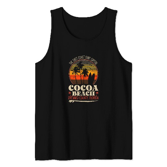 vintages Cocoa Beach Florida The East Coast Surf Capital 1 Tank Tops