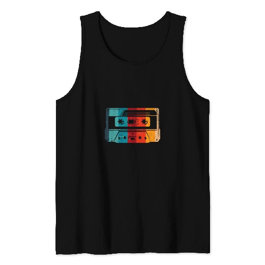80s Cassette Tape 1990s vintages Funny Retro Throwback Music 21 Tank Tops
