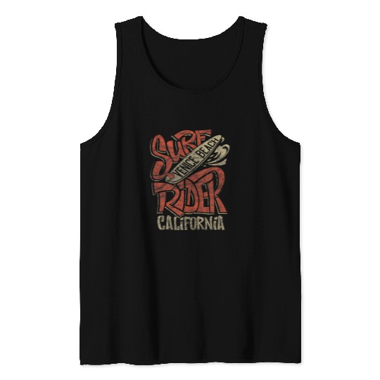 vintages Surf Rider californias Venice Beach Surf Style 1 Tank Tops