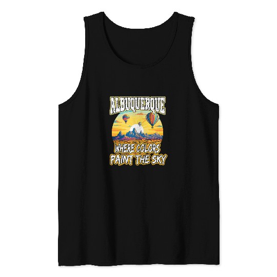 Albuquerque Balloon New Mexico Hot Air Balloon 2 Tank Tops