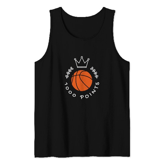 1000 Points Basketball Scorer High School Basketball Player 17 Tank Tops