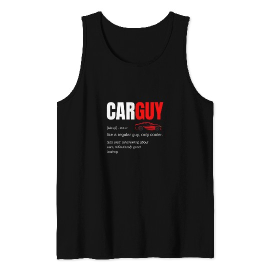 Car Guy Definition Mechanic 2Auto Racing Mens Tank Tops