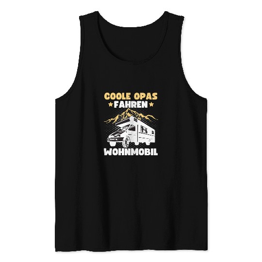 Cool Grandad Grandad Grandpa Camping Tank Tops