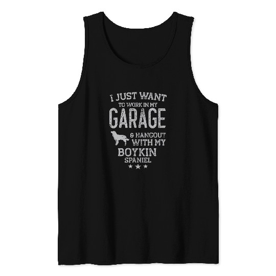 Boykin Spaniel Dad Car Garage Hangout Men Tank Tops