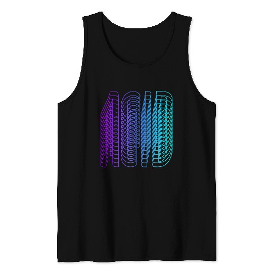 Acid House Vaporwave Techno House Music EDM Lover DJ Tank Tops