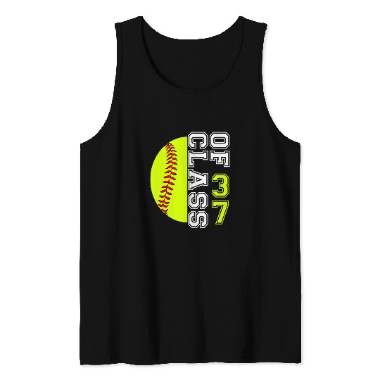 Back To School Class of 2037 HandPrint Kindergarten Softball Tank Tops