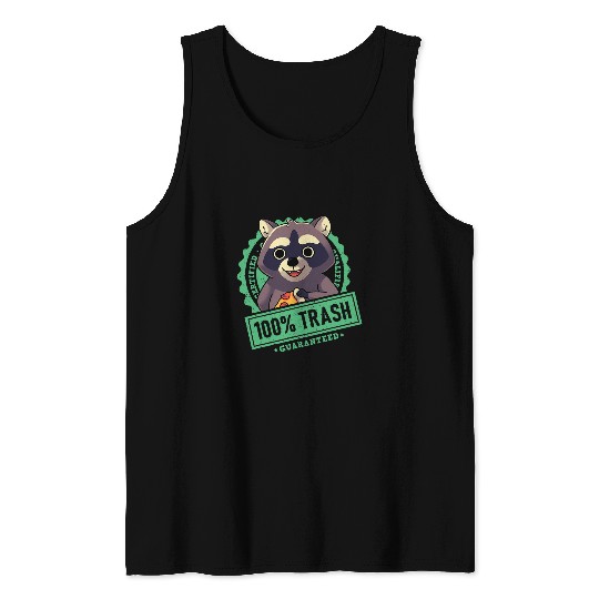 Raccoon Pet 100 Cute Trash Panda Raccoon Seals Stamp Tank Tops