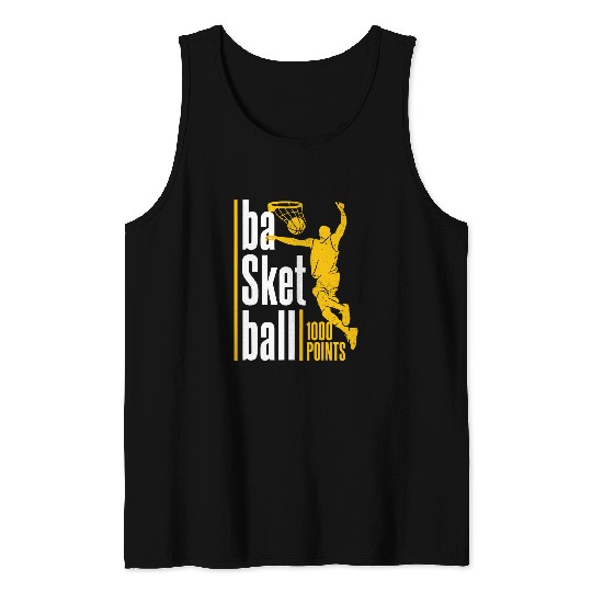 1000 Points Basketball Scorer High School Basketball Player 2 Tank Tops